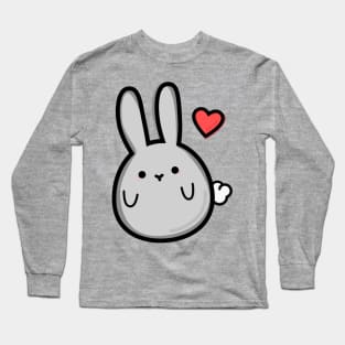 Cute Bunny with a Heart Long Sleeve T-Shirt